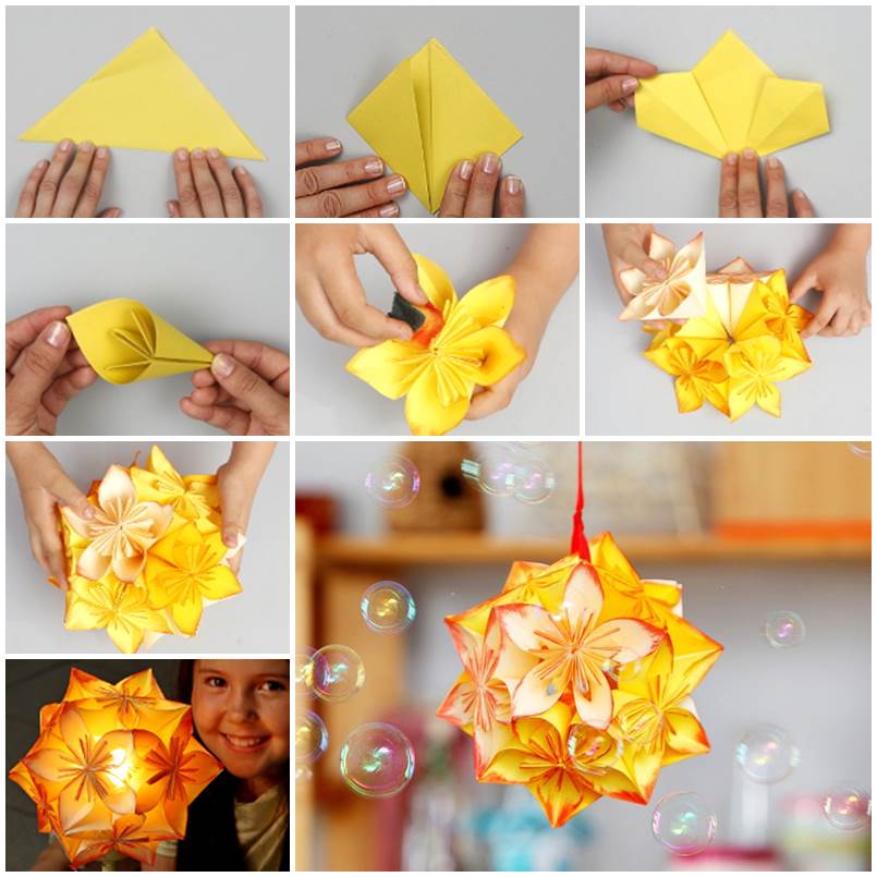 Ball Pomander/Kissing Wedding Pretty origami  tutorial pretty modular kusudama DIY ball Wonderful