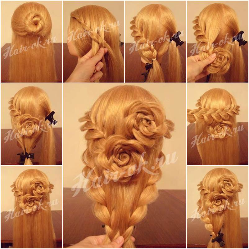  Pretty Rose Braids Hairstyle Luxurious Lace Braid Rose Hairstyle Guide