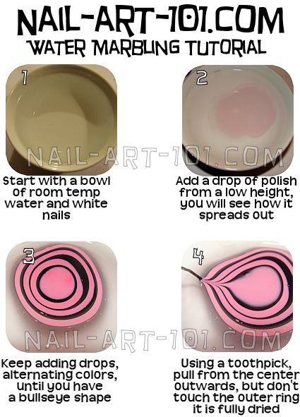 How do you make water marble nails?