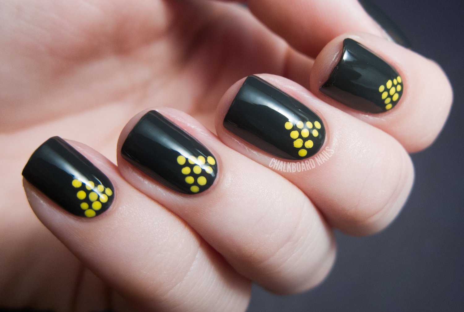 8. Square Birthday Nails with Polka Dots - wide 4