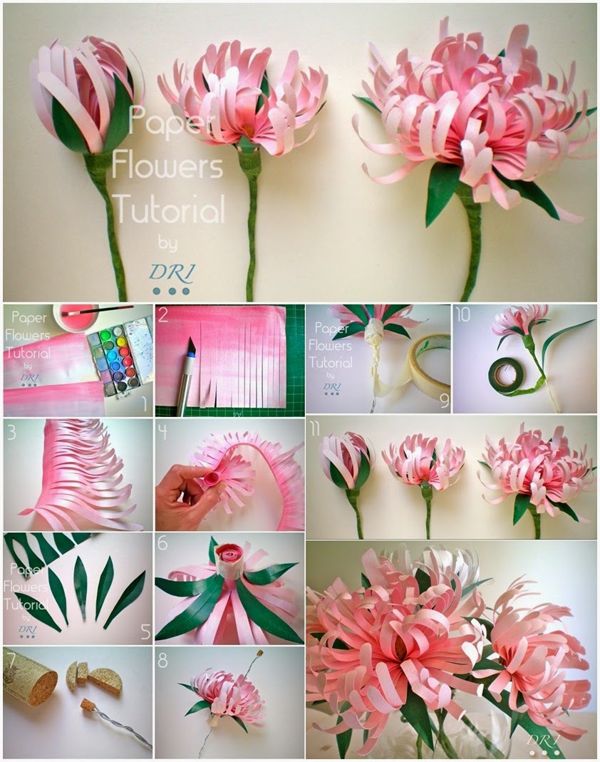 How to make paper flowers step by step easy for kids