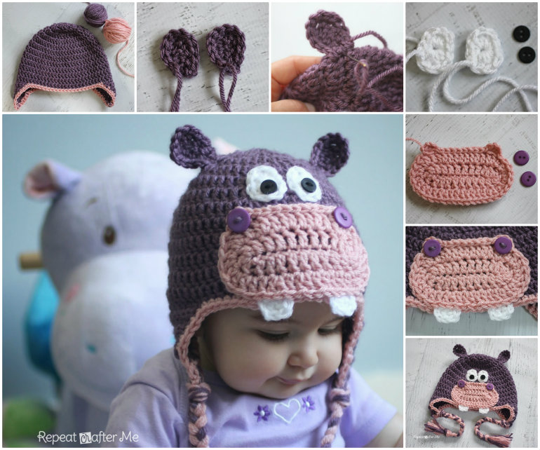 10 Crochet Animal Hats With Free Patterns