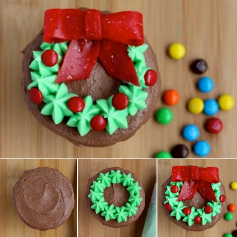 Wonderful DIY Edible Christmas Tree With Cupcake