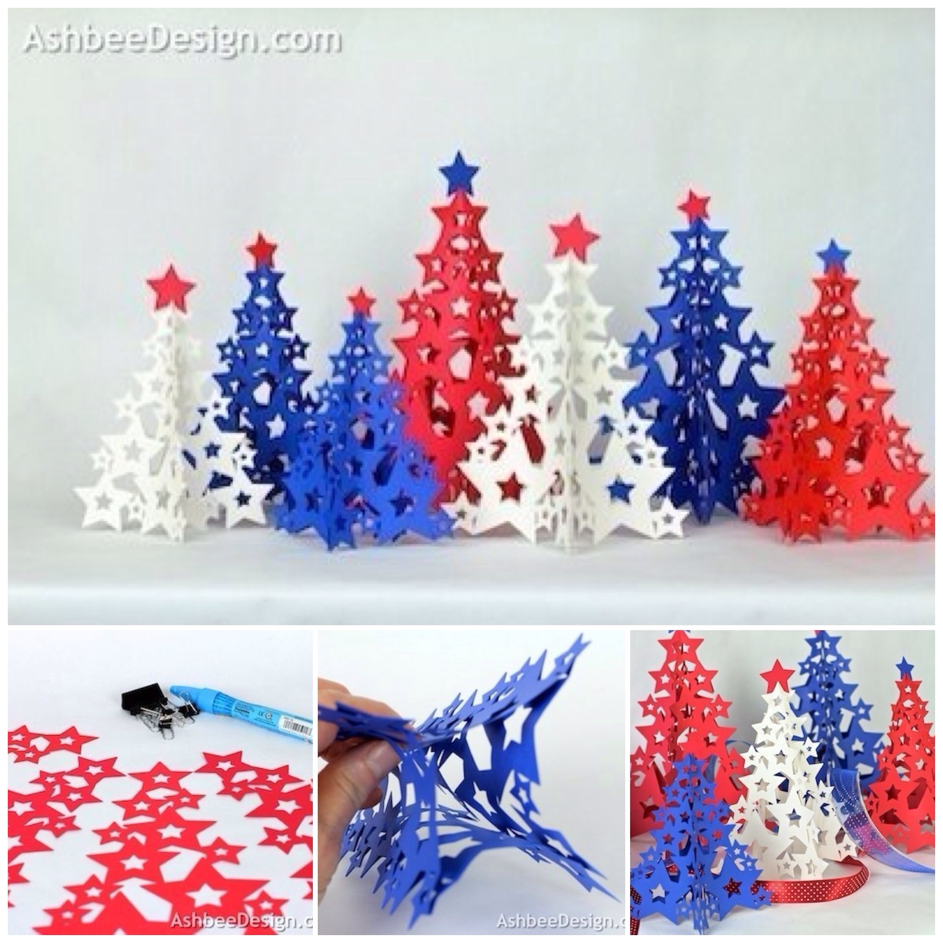 Wonderful DIY 3D Paper Christmas Tree