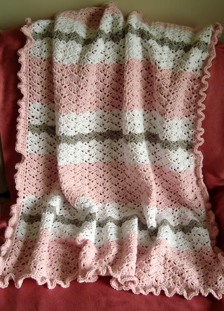 Crochet Baby Blanket Free Pattern via Caps Crochet