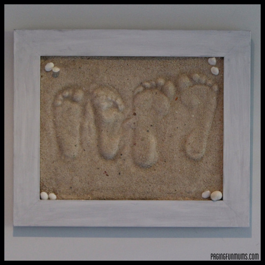 Frame these sand foot moulds for days when you feel the pull of the shore