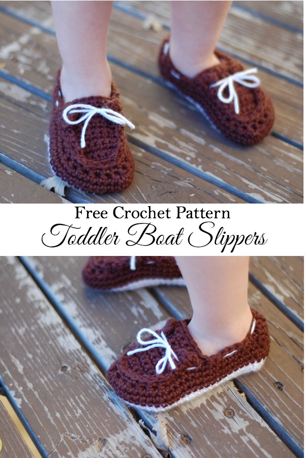 Wonderful DIY Crochet Boat Slippers with FREE Pattern
