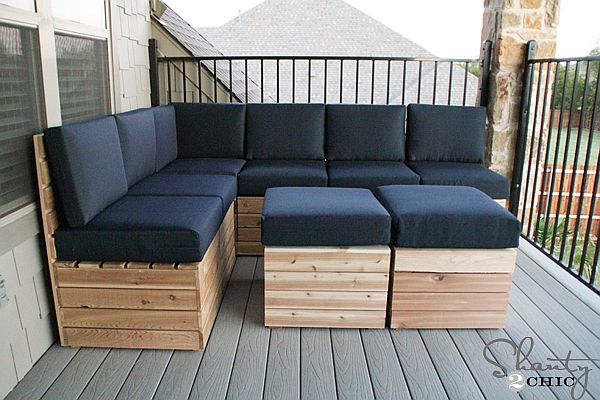 Comfy &amp; Versatile DIY Modular Outdoor Seating