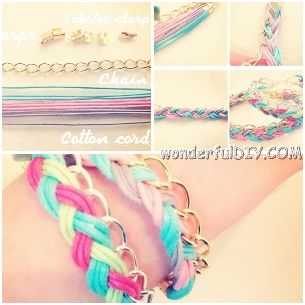 colorful braid bracelet f w