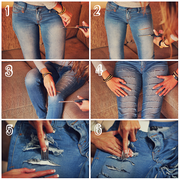 36 Ideas To Refashion Old Jeans Into Pretty Outfits - Quick And Easy Diy Ripped Jeans