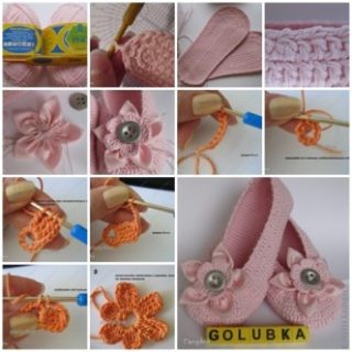 Wonderful DIY Crochet Ballet Slippers