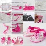 Wonderful DIY Crochet Lovely Baby  Slippers
