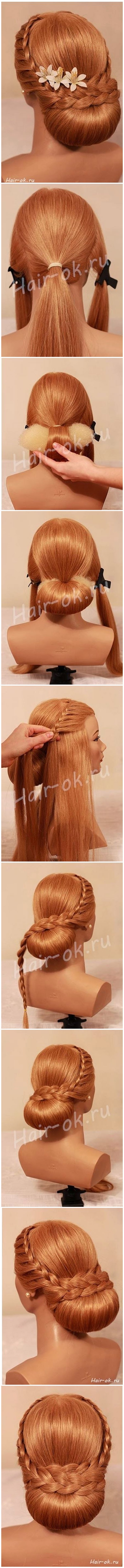 braided bun hairstyle M