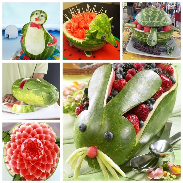 carved watermelon F