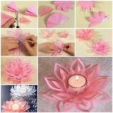 Wonderful DIY Beautiful  Lotus Candlestick