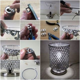 Wonderful DIY Unique Lamp Shade From  Ring Pulls