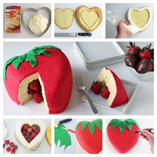 Wonderful DIY  Cute Strawberry  Cake