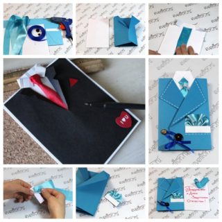 Wonderful DIY Suit and Tie Card for Father’s Day