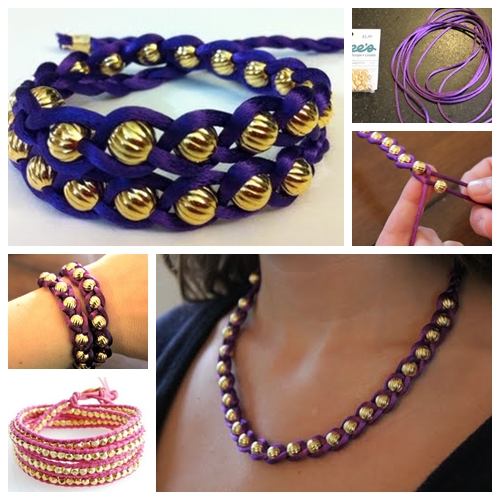 braided bracelet with bead F