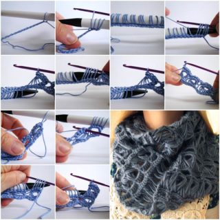 Wonderful DIY Crochet  Broomstick Lace Scarf