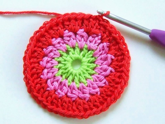 crochet flower blanket5