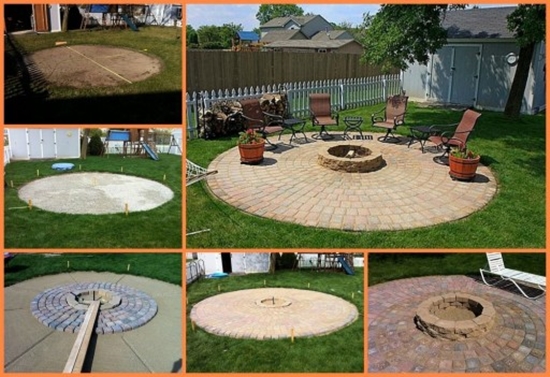Wonderful Diy A Fire Pit Patio, How To Build Fire Pit On Patio