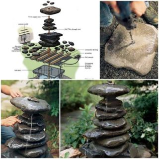 Wonderful DIY Water Garden Fountain