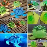 Wonderful DIY Floating Turtle Family From Bottle/Cap