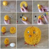Wonderful DIY Cute Yarn Pom-Pom Chicks