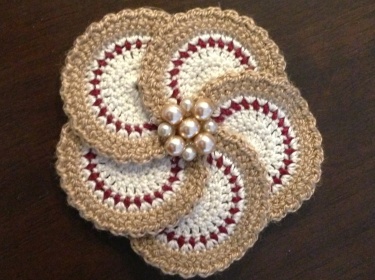 Five Petal Floral Motif Crochet Pattern