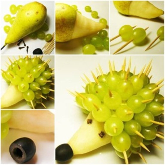 Food-Art-DIY-Hedgehog F