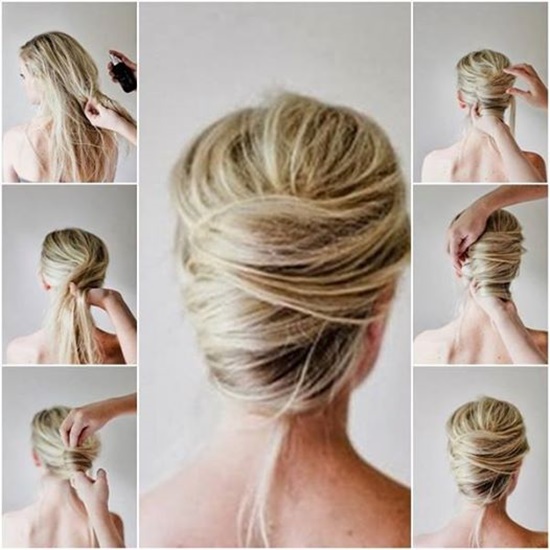 Wonderful DIY Messy French Twist Hairstyle