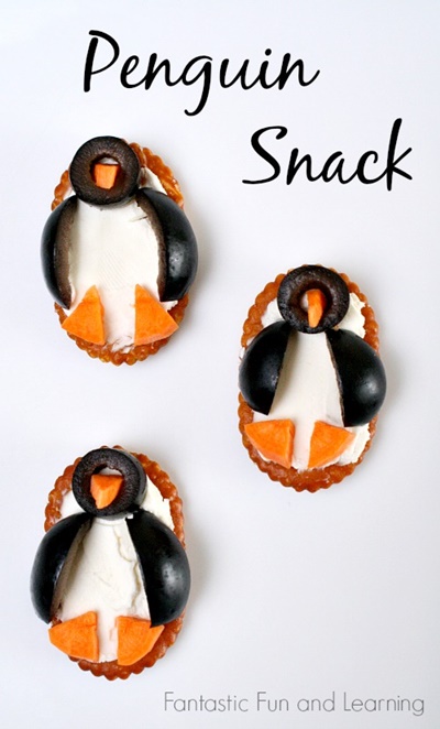 penguin snack snacks easy healthy fun crafts diy kid activities recipes animal penguins themed winter tasty preschool cooking eat theme