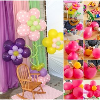 Wonderful DIY Pretty Balloon Flowers For Party