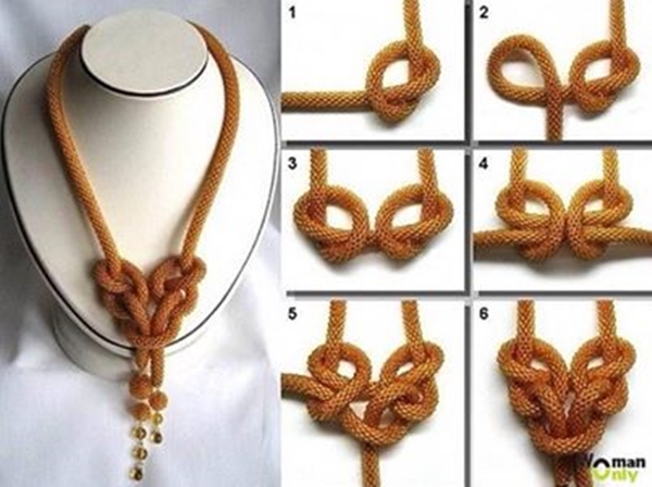 how to knot  a necklace