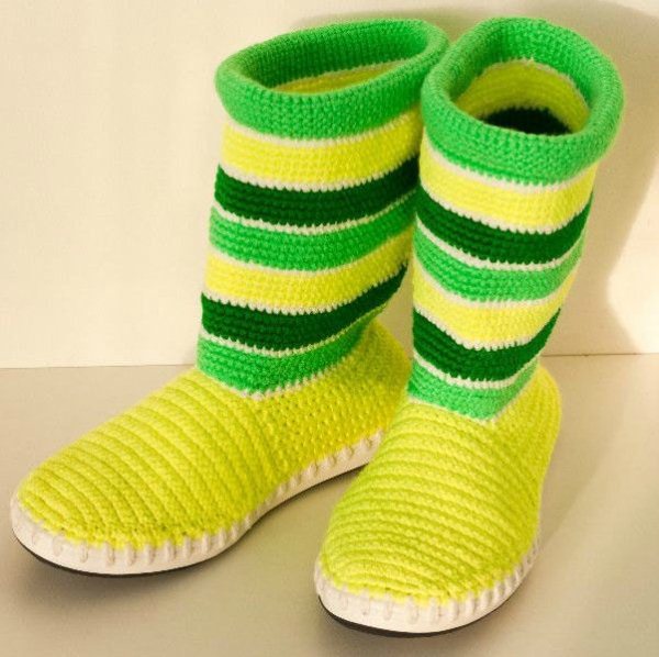 Crochet-Boot-Slippers-4