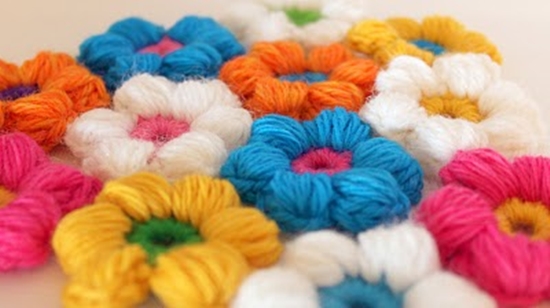 Crochet Flower Baby Blanket1