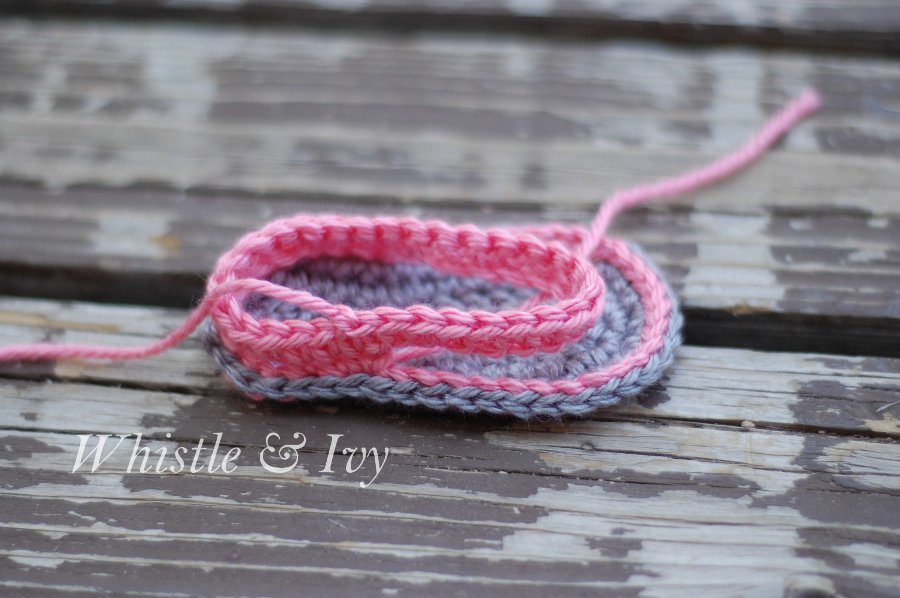 Cute crochet baby sandals