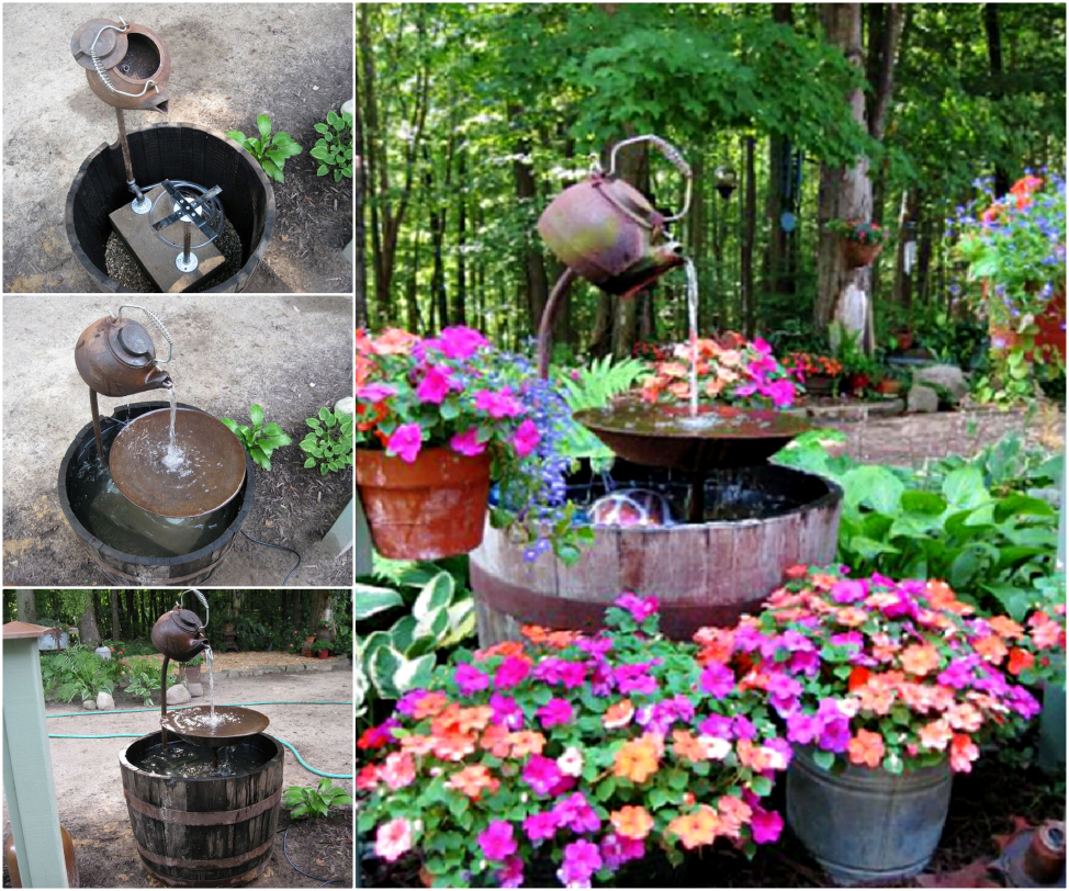 DIY Teapot Fountain