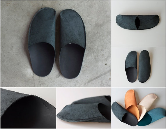 DIY handmade leather slippers