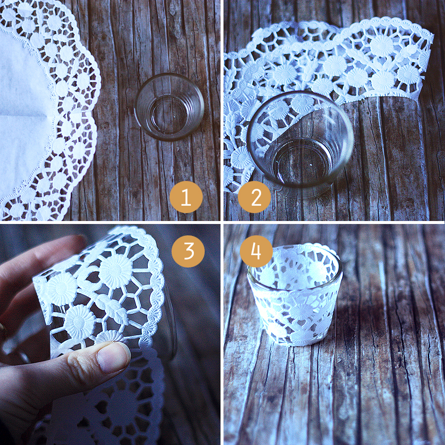 Lace Doilies Candle Holders - guide
