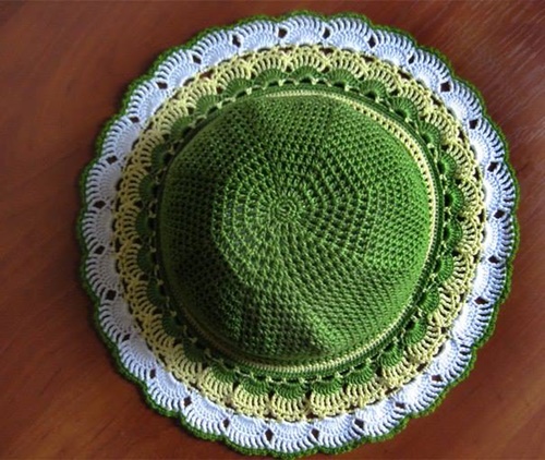 crochet girls dress & hat set7
