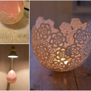 Decorative Doily Candle Holders – Handmade in Minutes