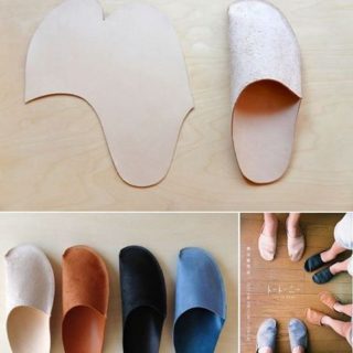 Simple DIY Homemade Slippers for Home