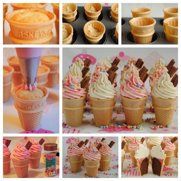 ice cream cone cupcakes F Wonderful DIY Ice Cream Cone Cupcakes