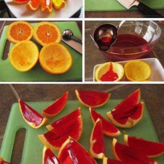 Wonderful DIY Sparkling  Orange Jello Shots
