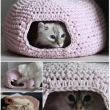 Cute and Cuddle Crochet Cat Cave – Free Pattern and Guide