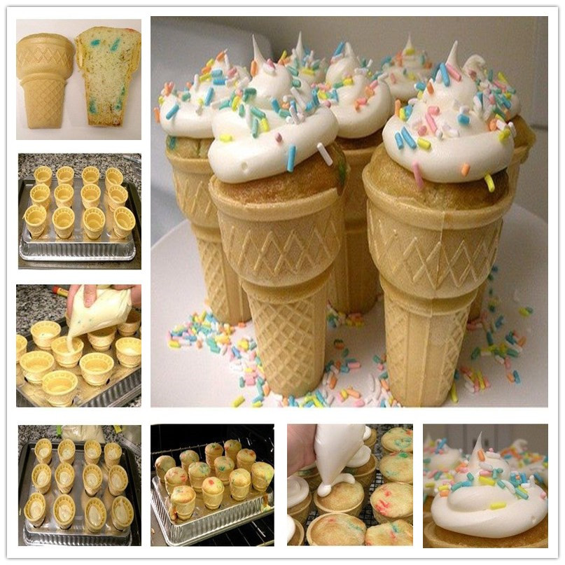Ice Cream Cone Cupcake F  Wonderful DIY Yummy Ice Cream Cone Cupcakes