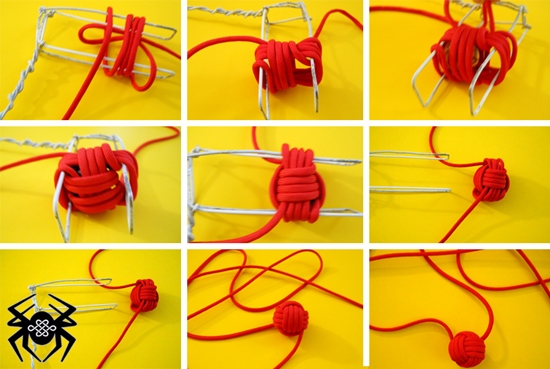 Tie-a-Monkeys-Fist-Decorative-Knot 12