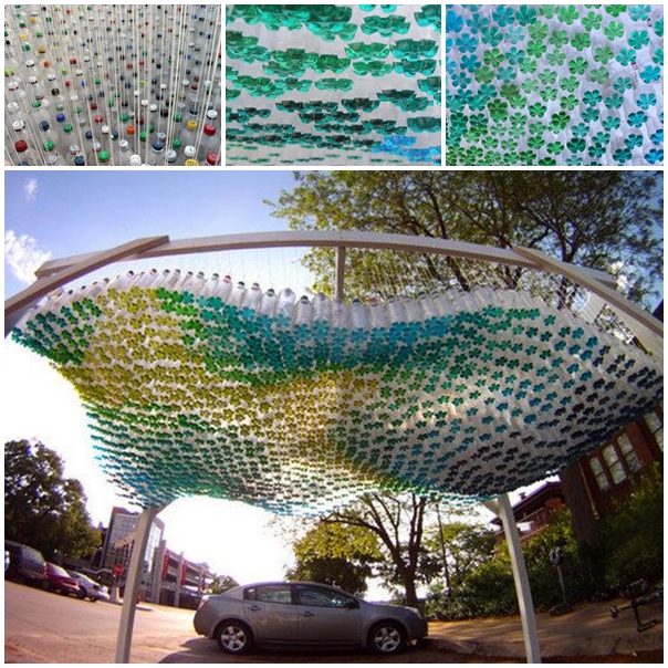 parking-canopy from plastic-bottles F
